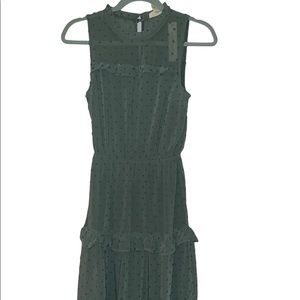 Monteau high neck sleeveless dress
